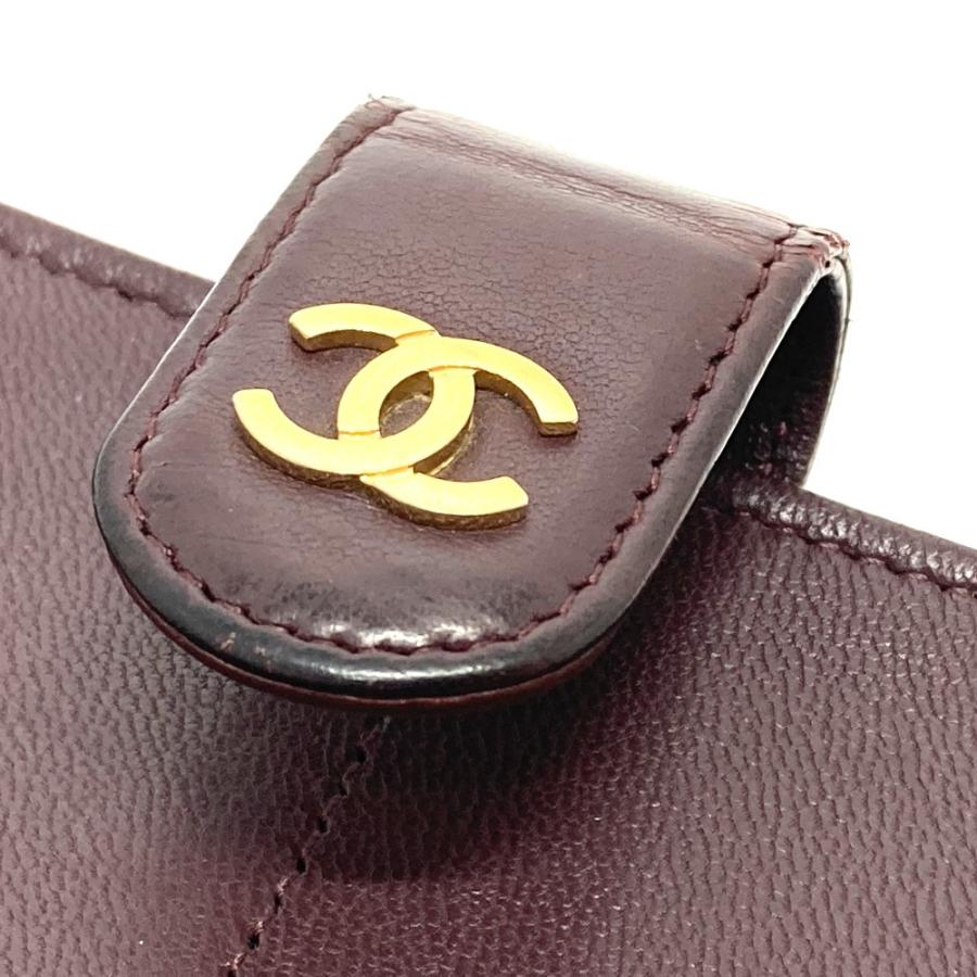 CHANEL シャネル マトラッセ ロングウォレット CC ココマーク 長財布 ラムスキン ボルドー レディース【中古】 | CHANEL | 07