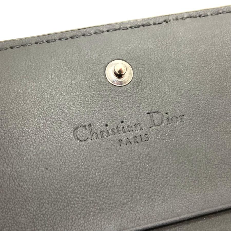 Dior ディオール S0178SLOI レディディオール ミニウォレット 2つ折り財布 レザー ブラック レディース【中古】 |  | 07