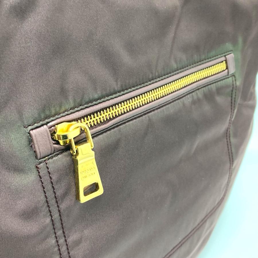 PRADA プラダ BR4354 セミショルダー バッグ カバン 肩掛け ショルダーバッグ ロゴプレート トートバッグ パープル レディース【中古】 | PRADA | 08