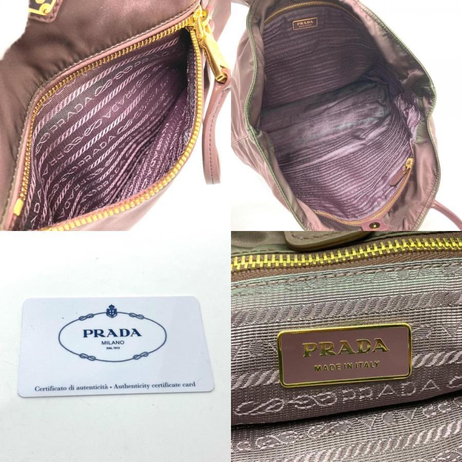 PRADA プラダ BR4354 セミショルダー バッグ カバン 肩掛け ショルダーバッグ ロゴプレート トートバッグ パープル レディース【中古】 | PRADA | 09