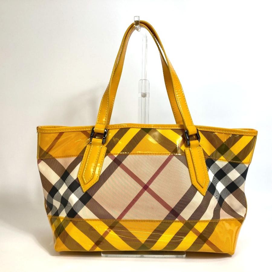 BURBERRY バーバリー ノバチェック ショルダーバッグ トートバッグ PVC
