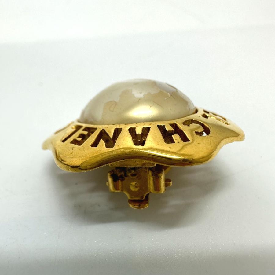 CHANEL シャネル CC ココマーク フェイクパール ヴィンテージ イヤリング GP ゴールド レディース【中古】 | CHANEL | 02