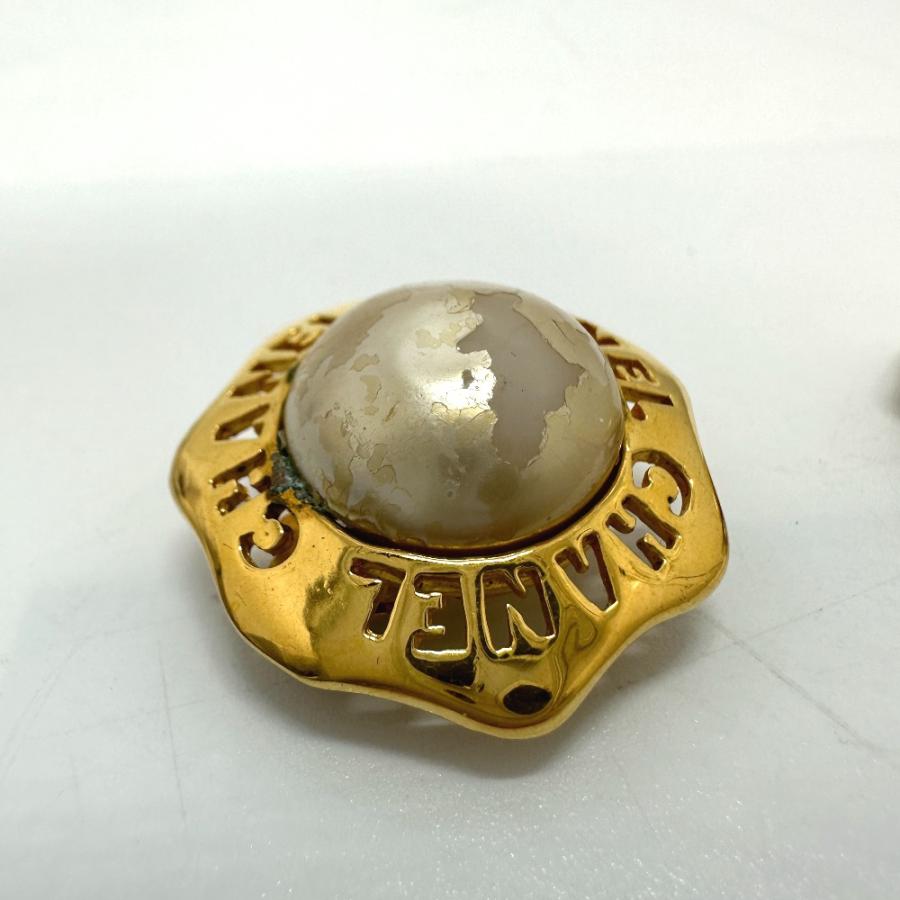 CHANEL シャネル CC ココマーク フェイクパール ヴィンテージ イヤリング GP ゴールド レディース【中古】 | CHANEL | 03