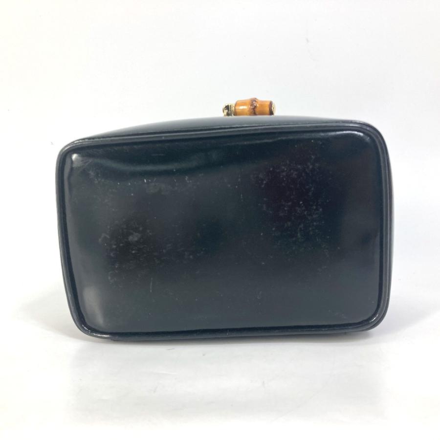 GUCCI グッチ 032 1705 0151 バンブー ポーチ メイクポーチ 化粧ポーチ ハンドバッグ バニティバッグ ブラック レディース【中古】 | GUCCI | 06