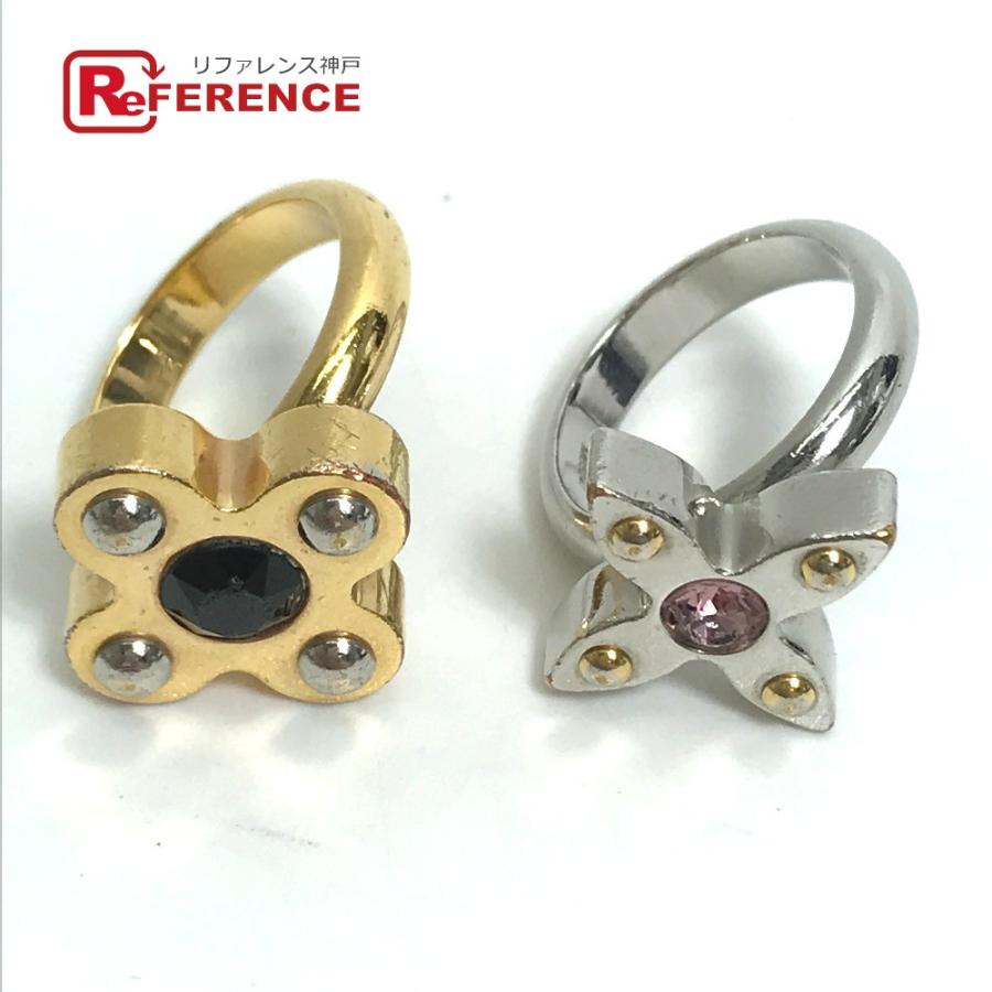 LOUIS VUITTON ルイヴィトン  M65247 バーグ・ラブレターズ ラインストーン 2点セット アクセサリー ラインストーン リング・指輪 【中古】 | LOUIS VUITTON