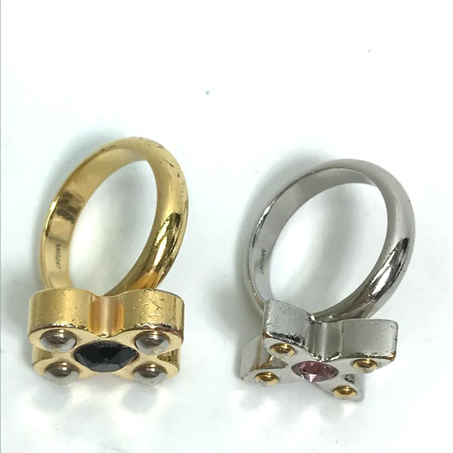 LOUIS VUITTON ルイヴィトン  M65247 バーグ・ラブレターズ ラインストーン 2点セット アクセサリー ラインストーン リング・指輪 【中古】 | LOUIS VUITTON | 01