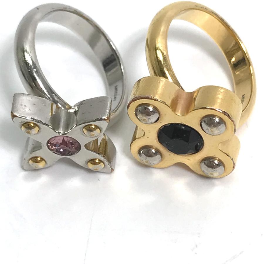 LOUIS VUITTON ルイヴィトン  M65247 バーグ・ラブレターズ ラインストーン 2点セット アクセサリー ラインストーン リング・指輪 【中古】 | LOUIS VUITTON | 07