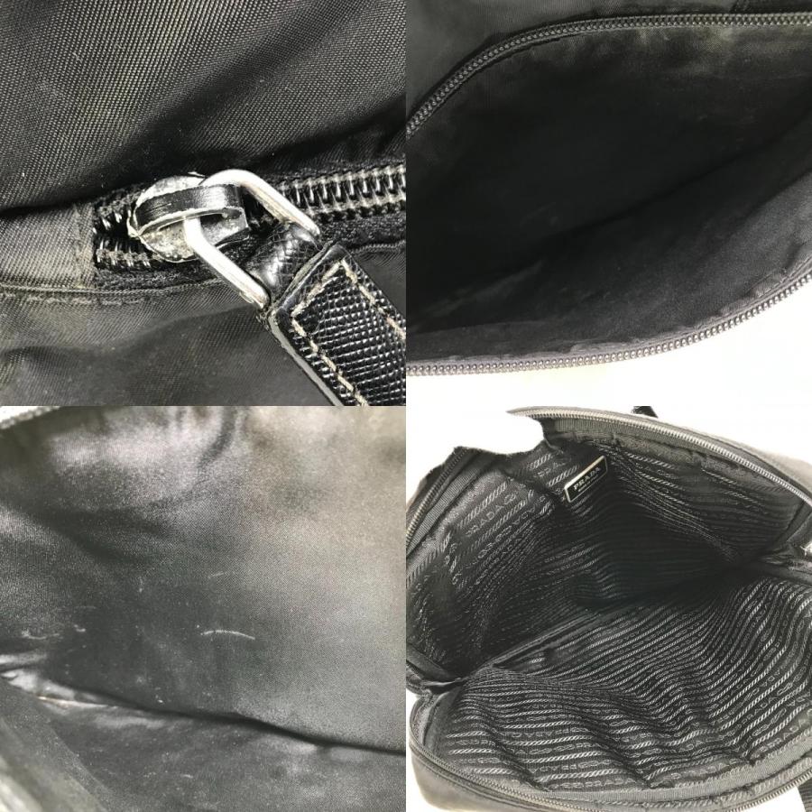 PRADA プラダ トライアングルロゴ 三角ロゴ プレート ハンドバッグ カバン ビジネスバッグ ブラック メンズ【中古】 | PRADA | 09