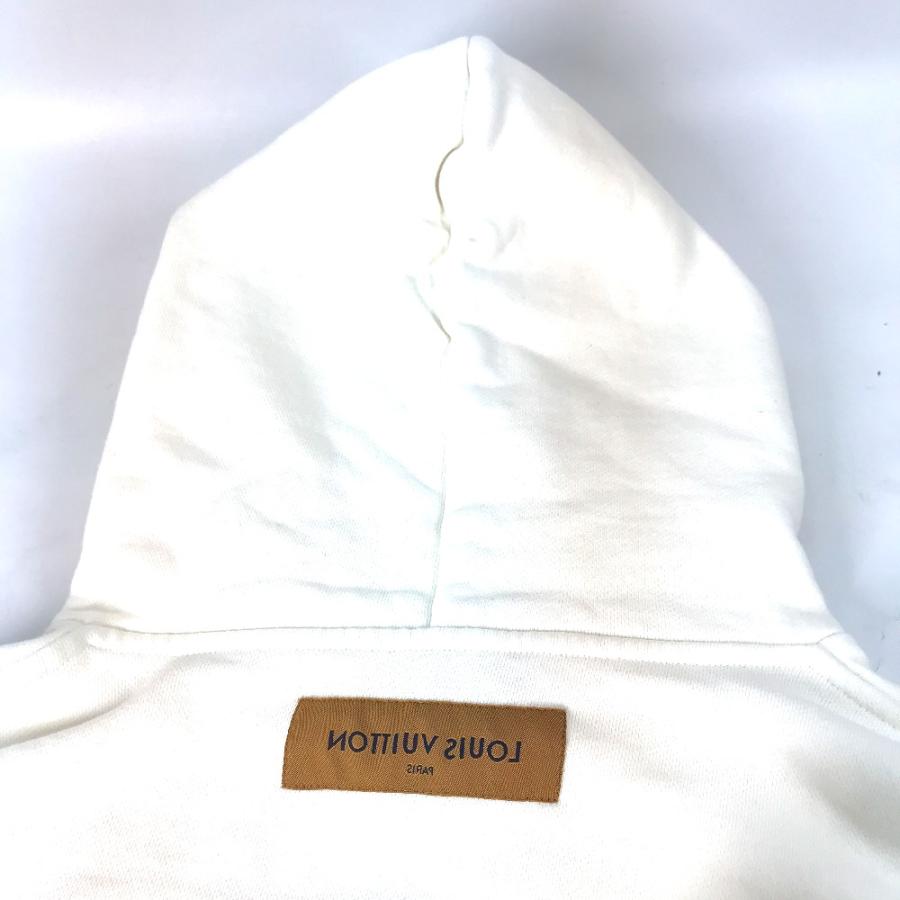 美品 LOUIS VUITTON ルイヴィトン ステープルズエディション インサイドアウト 長袖 トップス  フーディ パーカー ホワイト【中古】 | LOUIS VUITTON | 01