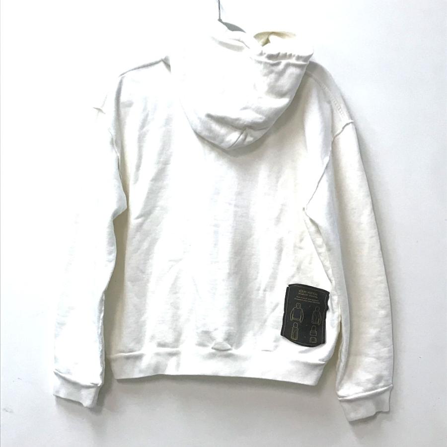美品 LOUIS VUITTON ルイヴィトン ステープルズエディション インサイドアウト 長袖 トップス  フーディ パーカー ホワイト【中古】 | LOUIS VUITTON | 02