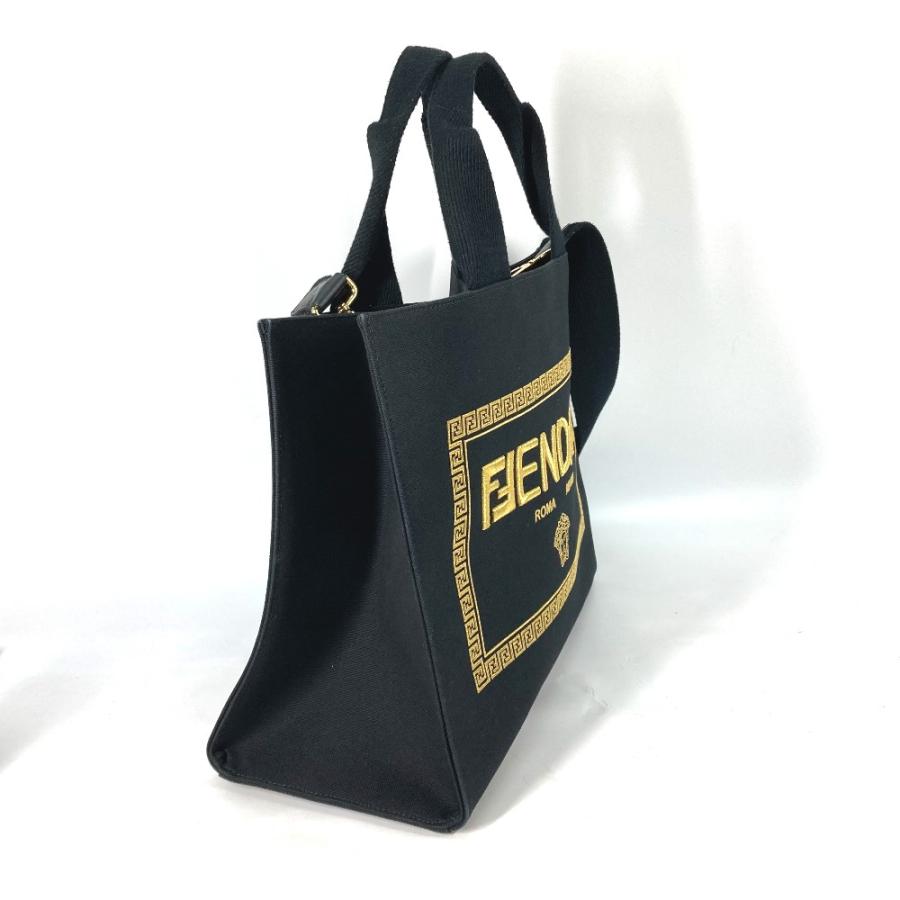 FENDI 美品 フェンディ 8BH395 FENDACE フェンダーチェ 2WAY トート 