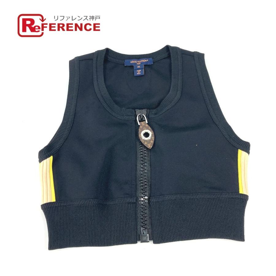 LOUIS VUITTON ルイヴィトン 1ABRUT テクニカルジャージージップアップスポーツブラ 袖なし トップス  タンクトップ ブラック【中古】 | LOUIS VUITTON