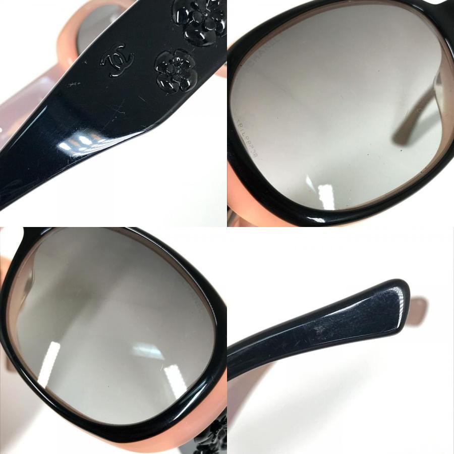 美品 CHANEL シャネル 5113-A カメリア めがね メガネ アイウェア 眼鏡 サングラス ブラック レディース.【中古】 | CHANEL | 08