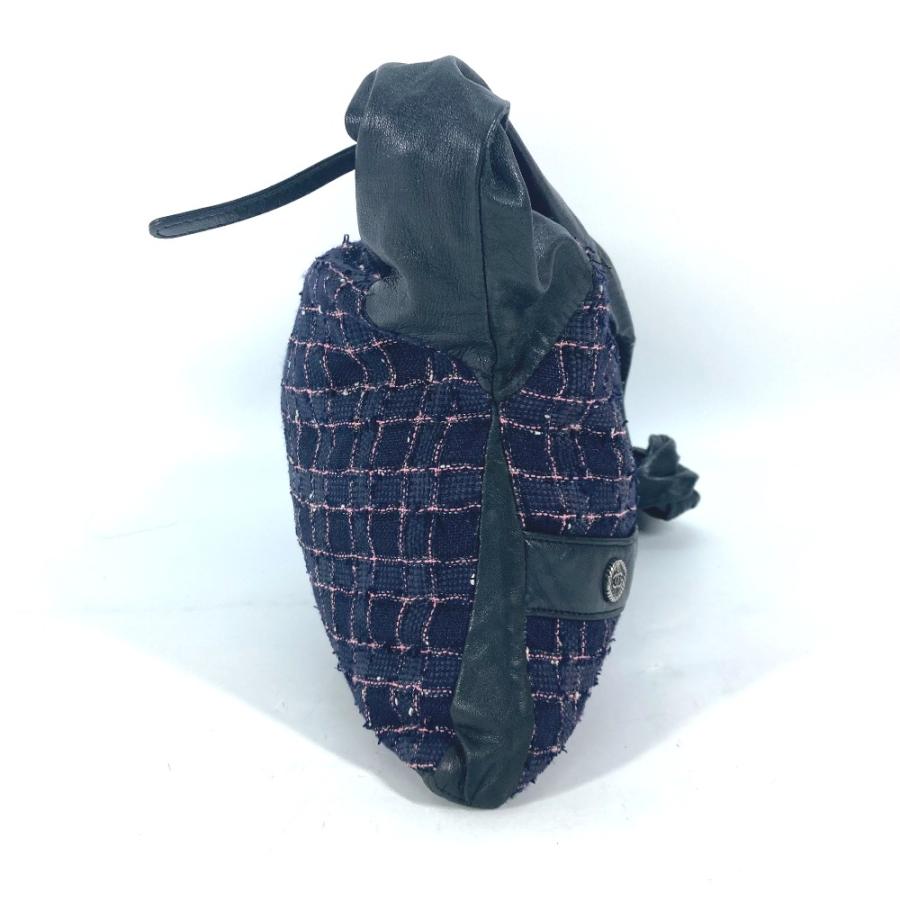 CHANEL シャネル ガールシャネル ボタン ショルダーバッグ ネイビー レディース【中古】 | CHANEL | 02