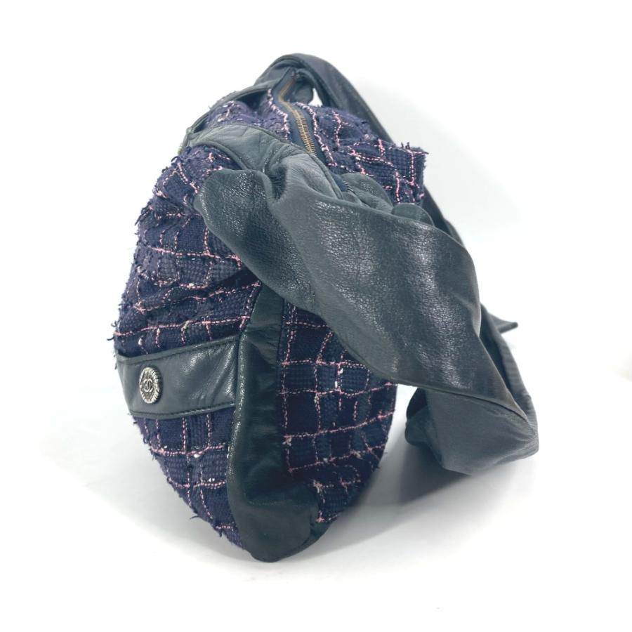 CHANEL シャネル ガールシャネル ボタン ショルダーバッグ ネイビー レディース【中古】 | CHANEL | 03