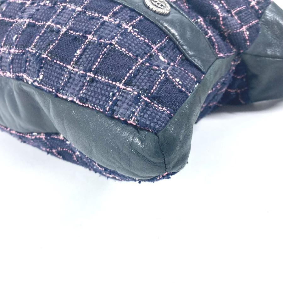 CHANEL シャネル ガールシャネル ボタン ショルダーバッグ ネイビー レディース【中古】 | CHANEL | 05
