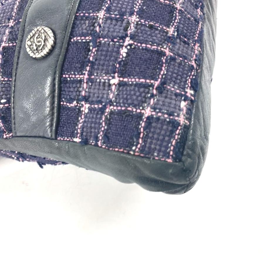 CHANEL シャネル ガールシャネル ボタン ショルダーバッグ ネイビー レディース【中古】 | CHANEL | 06