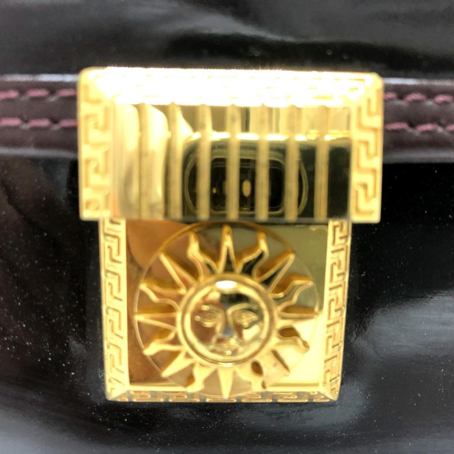 VERSACE ヴェルサーチ サンバースト バニティバッグ ヴィンテージ ハンドバッグ パープル系 レディース【中古】 |  | 07