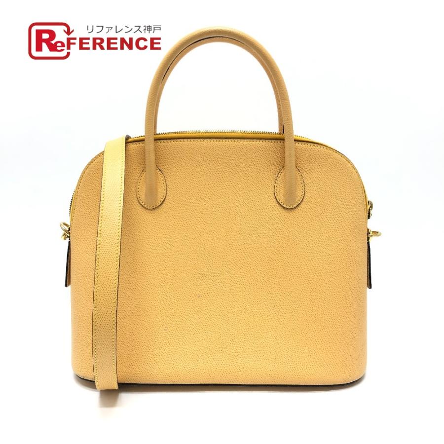 セリーヌ CELINE 2WAY 肩掛け 斜め掛け カバン ヴィンテージ ボーリング ショルダーバッグ レザー イエローベージュ系 CELINE（セリーヌ） 2WAY 肩掛け 斜め掛け カバン ヴィンテージ
