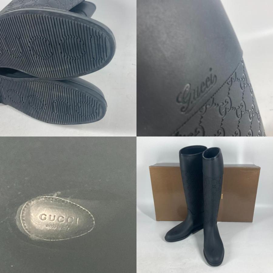 GUCCI グッチ GG ロング 靴 シューズ レインブーツ レインシューズ  