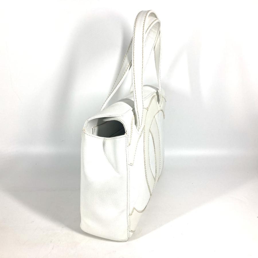 CHANEL シャネル デカココマーク CC トートバッグ 肩掛け カバン ショルダーバッグ ホワイト レディース【中古】 | CHANEL | 04