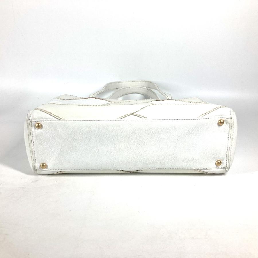 CHANEL シャネル デカココマーク CC トートバッグ 肩掛け カバン ショルダーバッグ ホワイト レディース【中古】 | CHANEL | 05