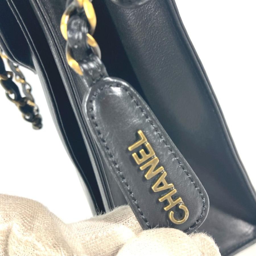 CHANEL シャネル Wチェーン CC ココマーク カバン トートバッグ ショルダーバッグ ブラック レディース【中古】 | CHANEL | 02