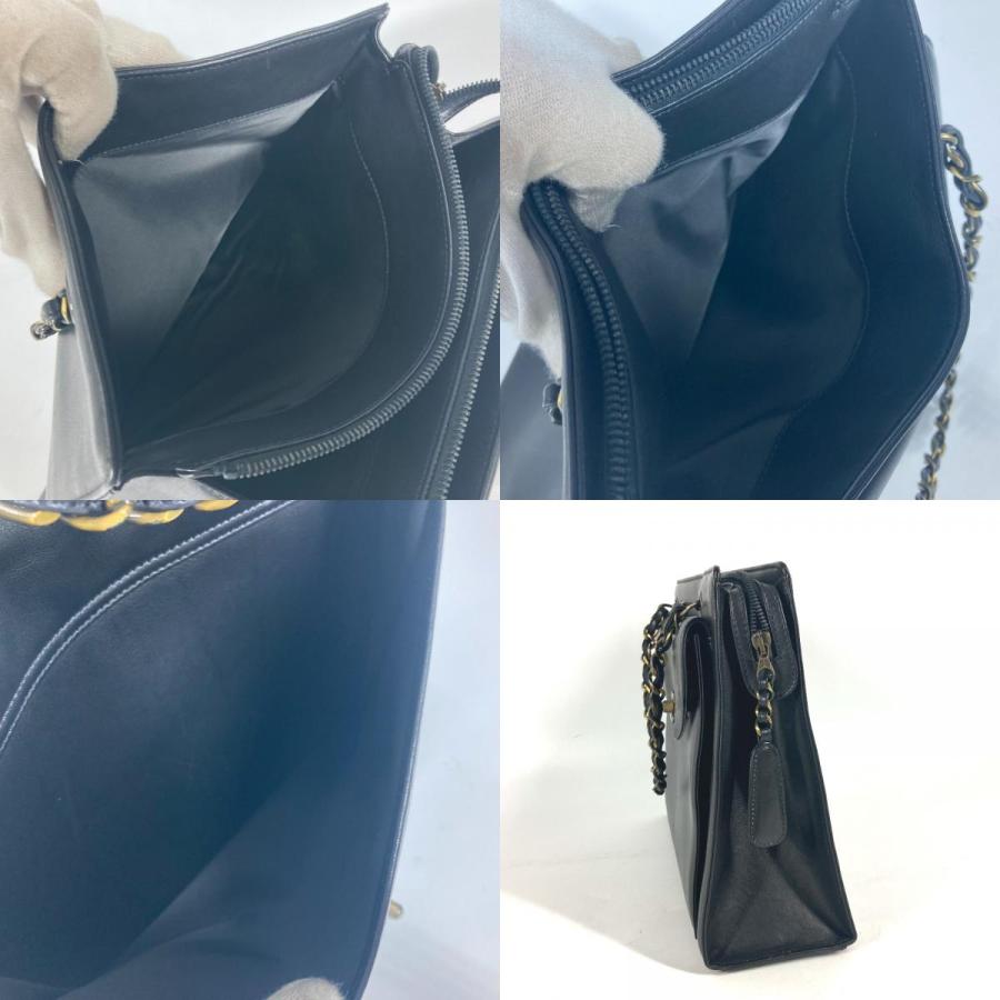 CHANEL シャネル Wチェーン CC ココマーク カバン トートバッグ ショルダーバッグ ブラック レディース【中古】 | CHANEL | 08