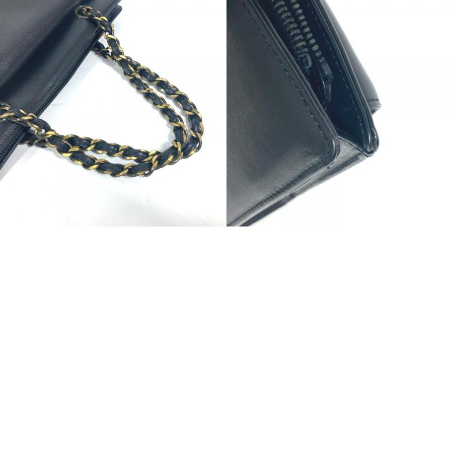 CHANEL シャネル Wチェーン CC ココマーク カバン トートバッグ ショルダーバッグ ブラック レディース【中古】 | CHANEL | 09