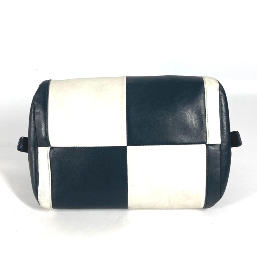 CHANEL シャネル CC ココマーク Wチェーン 肩掛け ハンドバック ミニボストンバッグ バイカラー ショルダーバッグ ホワイト【中古】 | CHANEL | 04