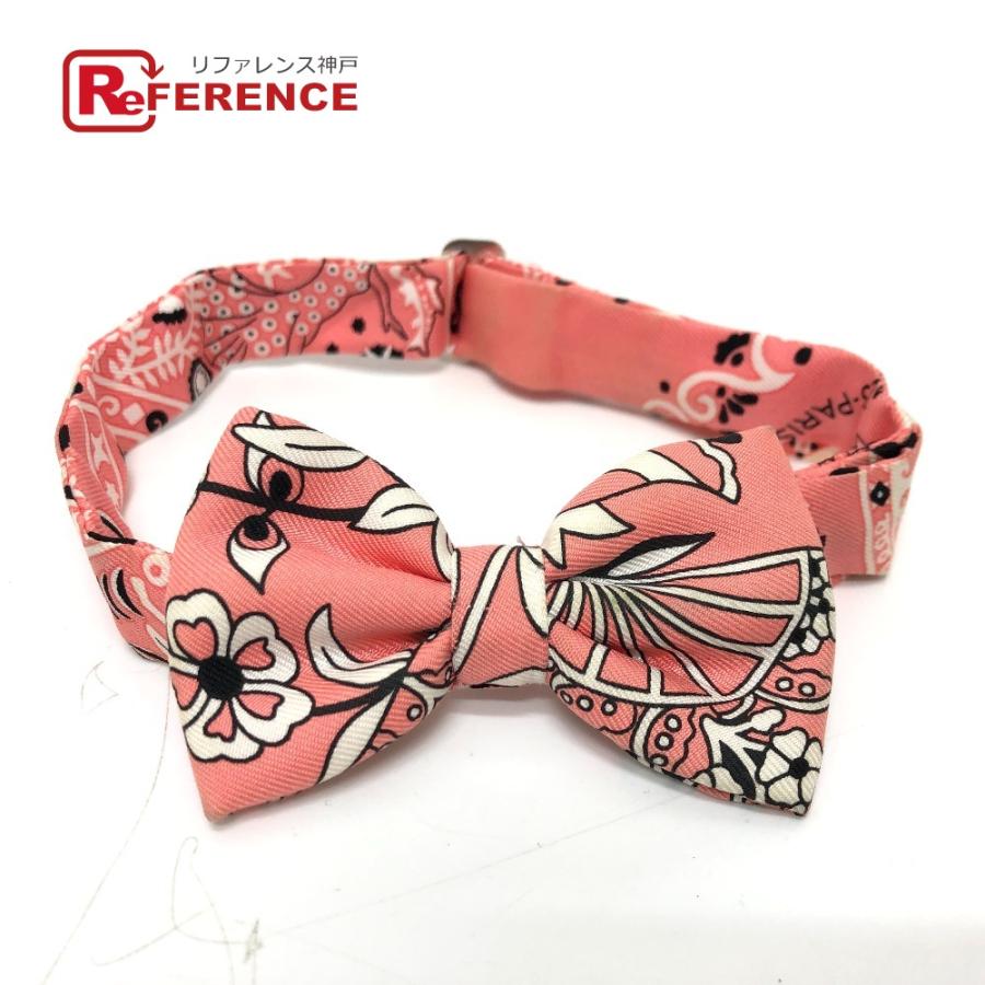 HERMES エルメス ヌーパピヨン アクセサリー リボン りぼん 蝶ネクタイ ピンク メンズ【中古】 | HERMES