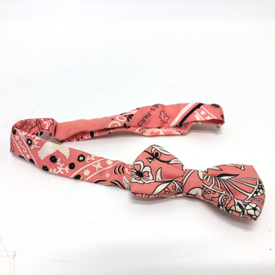 HERMES エルメス ヌーパピヨン アクセサリー リボン りぼん 蝶ネクタイ ピンク メンズ【中古】 | HERMES | 02