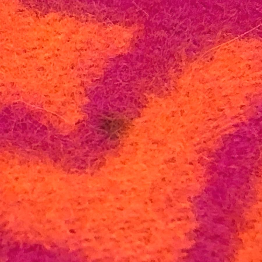 美品 LOEWE ロエベ アナグラム フリンジ バイカラー マフラー オレンジ レディース【中古】 | LOEWE | 04