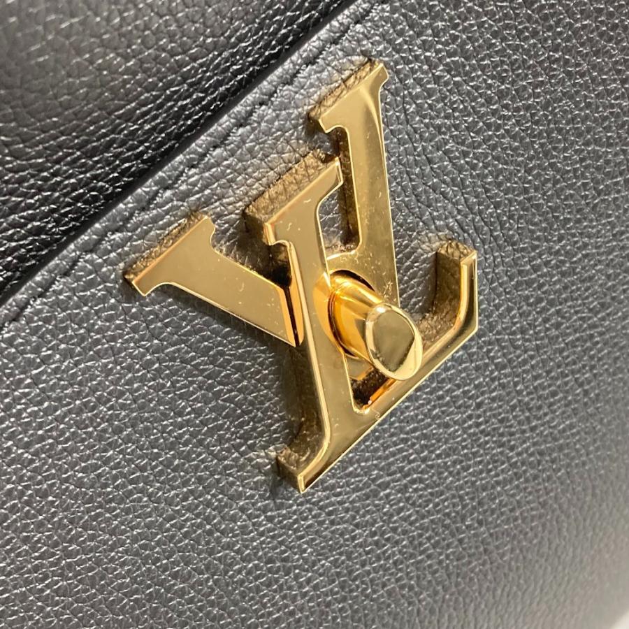 ルイヴィトン LOUIS VUITTON ロック &amp; ウォーク M24006 肩掛け カバン バケツ型 ばけつ チェーン ショルダーバッグ カーフレザー ブラック 美品 LOUIS VUITTON（ルイ・ヴィトン） 美品 M24006 ロック & ウォーク