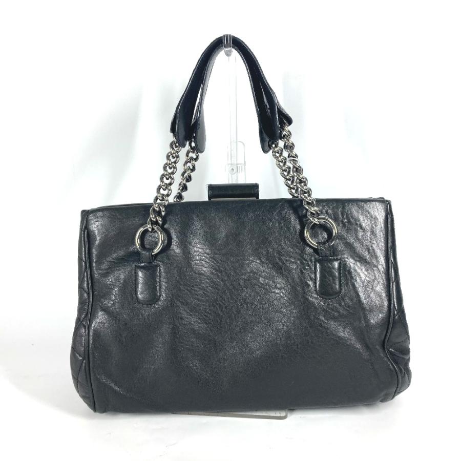 CHANEL シャネル CC ココマーク Wチェーン 肩掛け カバン ショルダーバッグ ブラック レディース【中古】 | CHANEL | 01