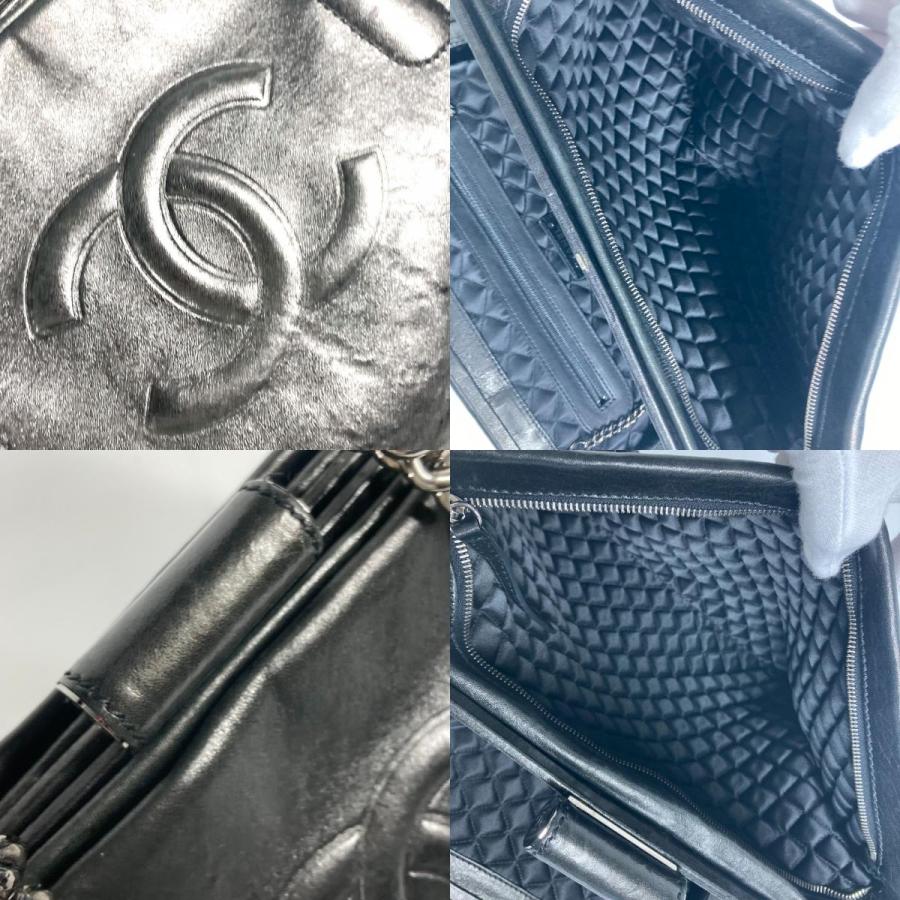 CHANEL シャネル CC ココマーク Wチェーン 肩掛け カバン ショルダーバッグ ブラック レディース【中古】 | CHANEL | 07