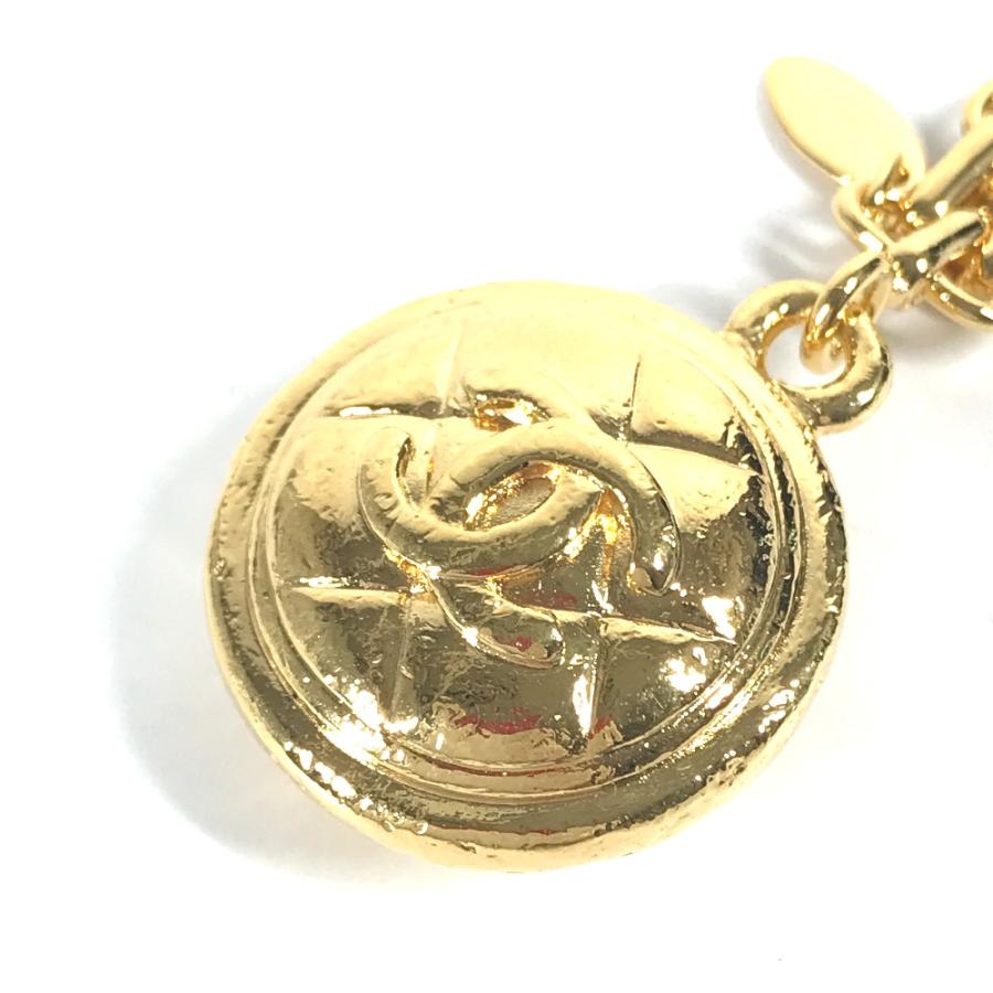 CHANEL シャネル CC ココマーク バッグチャーム マトラッセ キルティング ヴィンテージ チェーン キーホルダー ゴールド【中古】 | CHANEL | 03