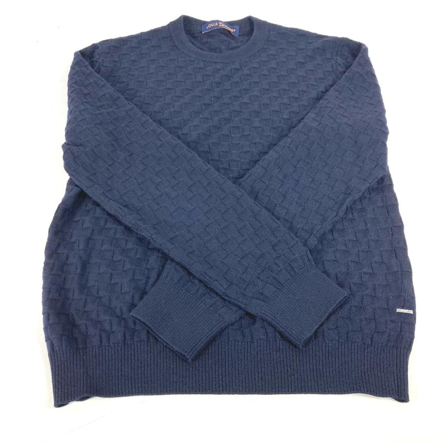 LOUIS VUITTON ルイヴィトン 長袖 トップス アパレル ダミエ セーター ネイビー メンズ【中古】 | LOUIS VUITTON | 03