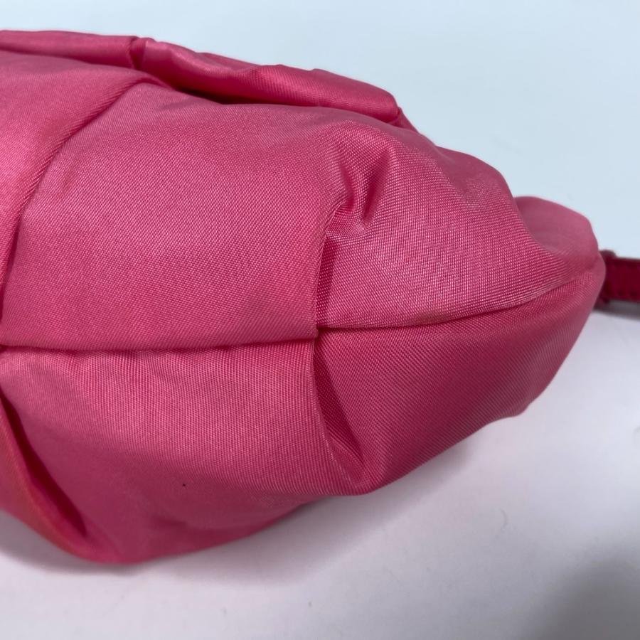 PRADA プラダ リボン りぼん バック カバン ポーチ セカンドバッグ ストラップ付 クラッチバッグ ピンク レディース【中古】 | PRADA | 07