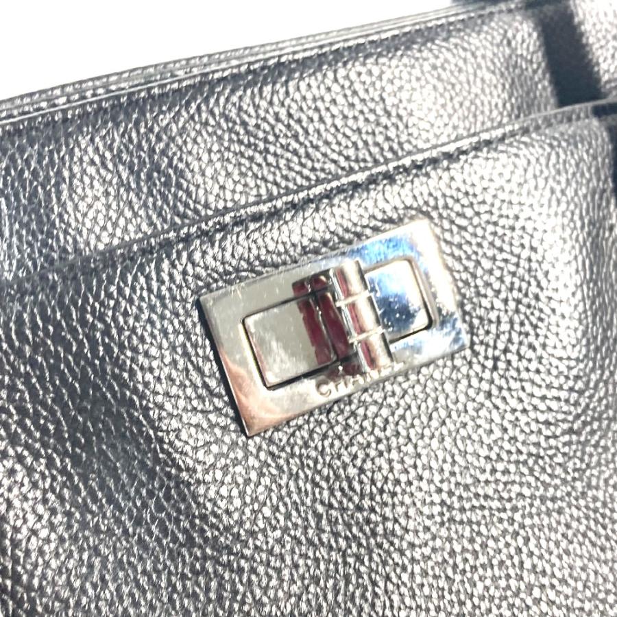 CHANEL シャネル エグゼグティブトート 2.55金具 ショルダーバッグ 肩掛け カバン トートバッグ ブラック レディース【中古】 | CHANEL | 06