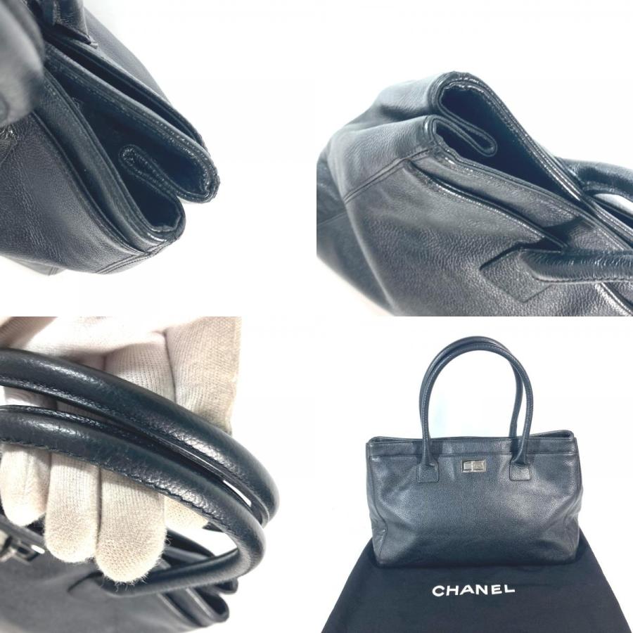 CHANEL シャネル エグゼグティブトート 2.55金具 ショルダーバッグ 肩掛け カバン トートバッグ ブラック レディース【中古】 | CHANEL | 08