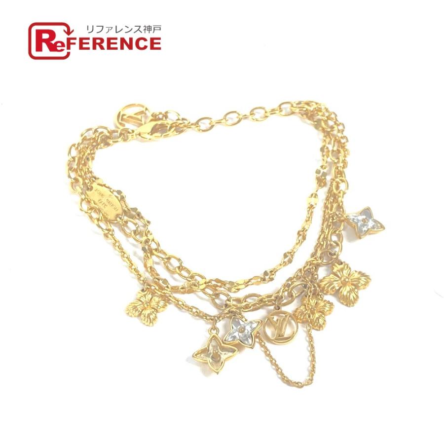 ブラスレブルーミングストラス ブレスレット ルイヴィトン 美品 LOUIS VUITTON ルイヴィトン M68375 ブラスレ・ブルーミング