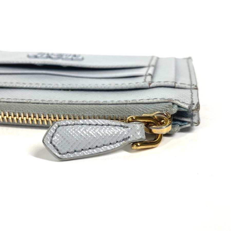 PRADA プラダ ロゴ 財布 小銭入れ コインケース ブルー レディース【中古】 | PRADA | 03