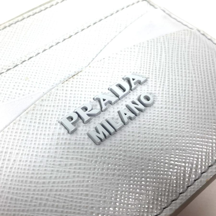PRADA プラダ ロゴ 財布 小銭入れ コインケース ブルー レディース【中古】 | PRADA | 04