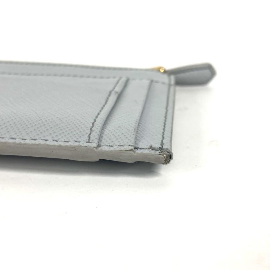 PRADA プラダ ロゴ 財布 小銭入れ コインケース ブルー レディース【中古】 | PRADA | 05