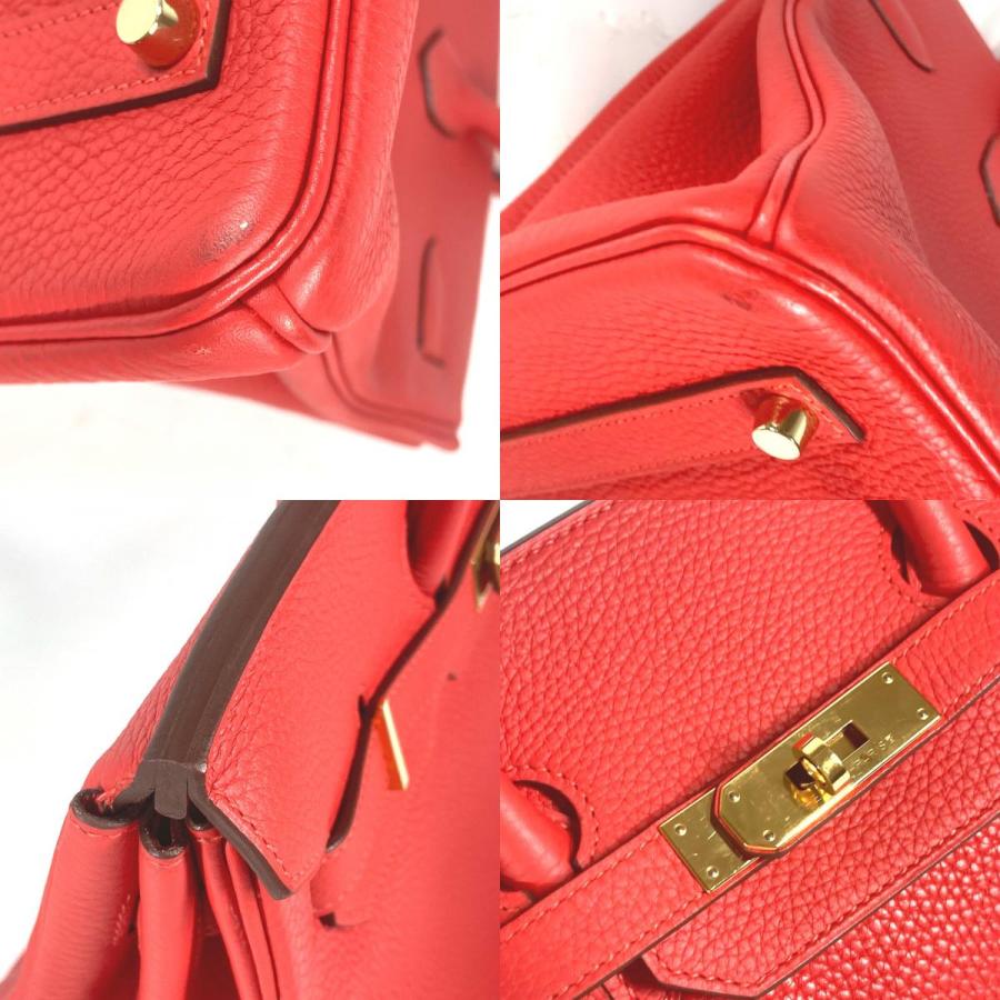 美品 HERMES エルメス バーキン35 カバン トートバッグ ハンドバッグ トマト レッド レディース【中古】 | HERMES | 07