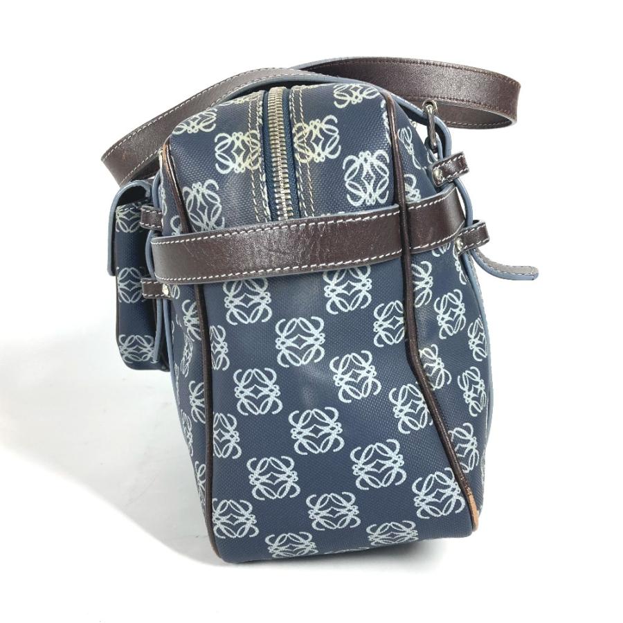 LOEWE ロエベ アナグラム ロゴ ポーチ付き ミニボストンバッグ ハンドバッグ ショルダーバッグ 肩掛け ボストンバッグ【中古】 | LOEWE | 02