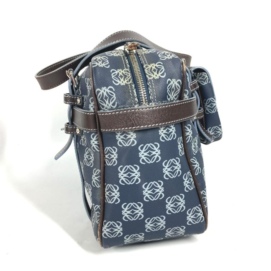 LOEWE ロエベ アナグラム ロゴ ポーチ付き ミニボストンバッグ ハンドバッグ ショルダーバッグ 肩掛け ボストンバッグ【中古】 | LOEWE | 03