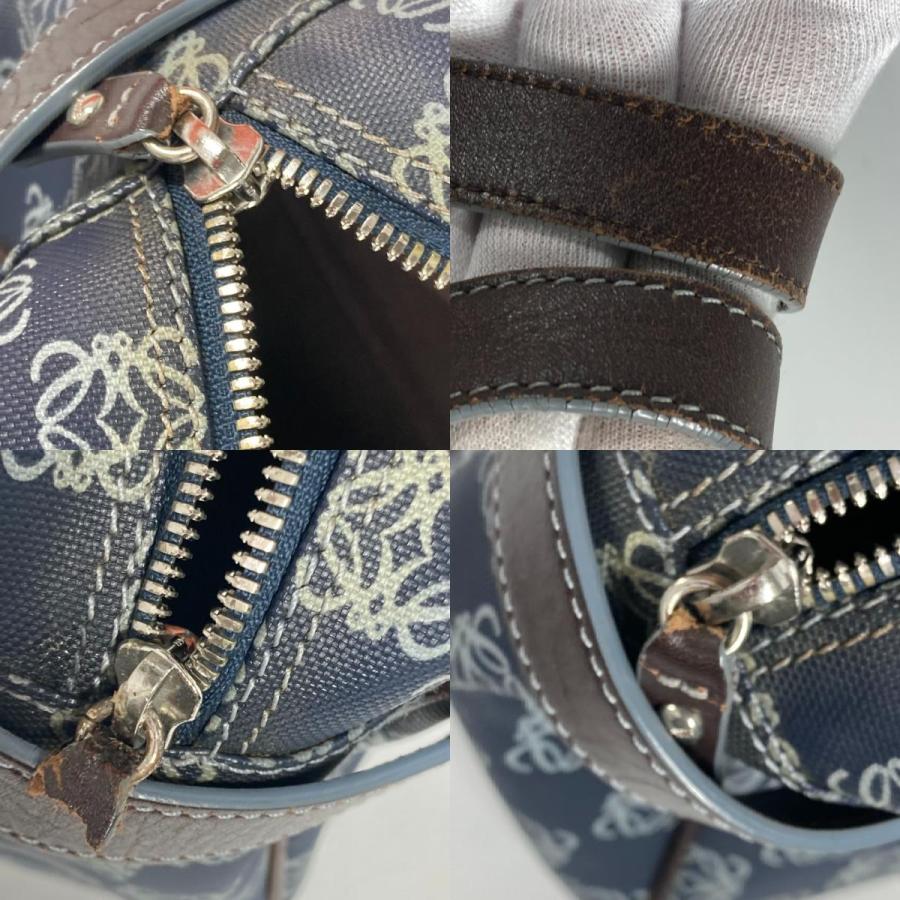 ✨美品✨LOEWE ロエベ ミニボストンバッグ ハンドバッグ アナグラム レザー LOEWE - ロエベ ミニボストンバッグ アナグラム レザー ハンドバッグ