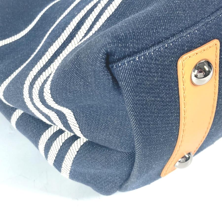 美品 CHANEL シャネル A92240 CC ココマーク 2WAY トートバッグ 肩掛け ハンドバッグ デニム ショルダーバッグ ブルー レディース【中古】 | CHANEL | 04